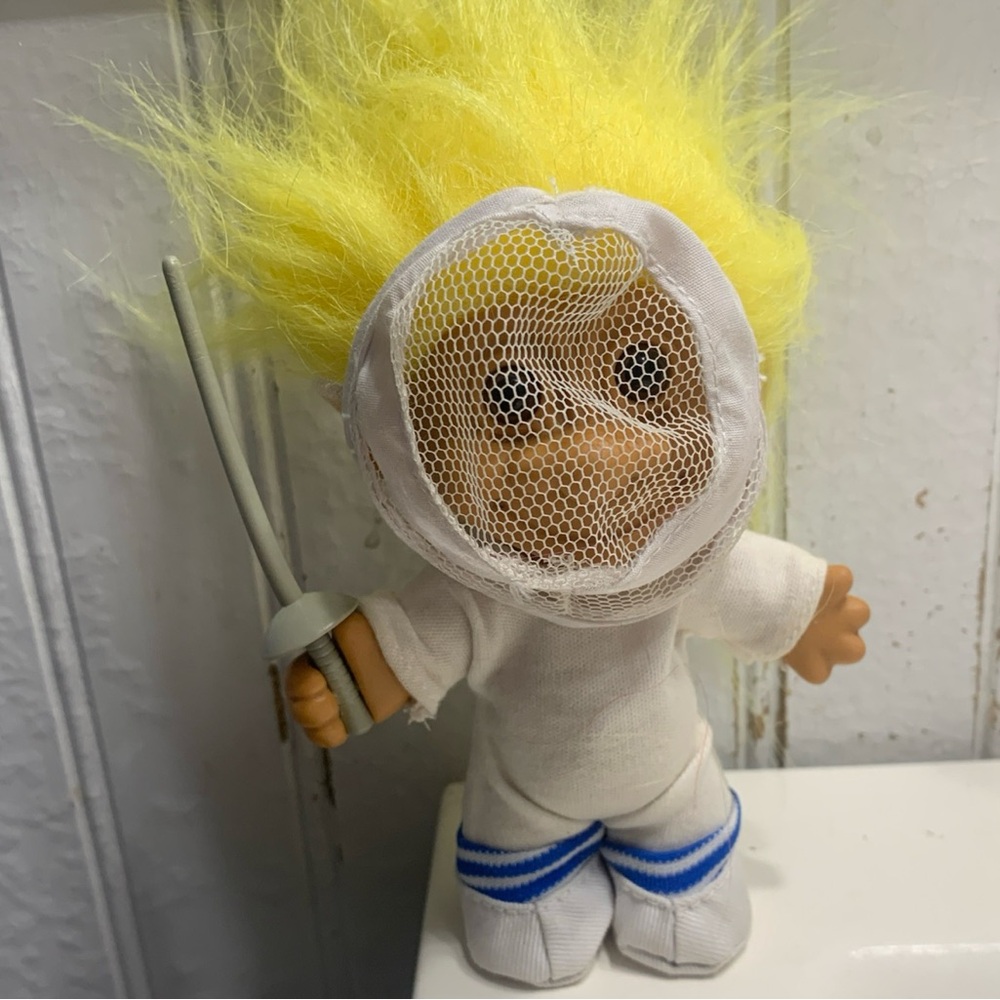 Yellow-Haired Fencing Russ Troll Doll